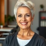 50 Fabulous Short Hairstyles Women Over 60 Are Loving h2_24_short_cut_with_twisted_top_knots