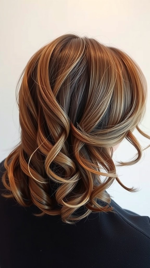 A hairstyle featuring tapered ends with outward curls, showcasing volume and texture.