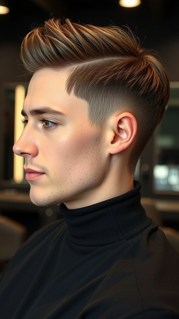 A stylish razor cut hairstyle with an A-line perimeter, showcasing sharp angles and soft texture.