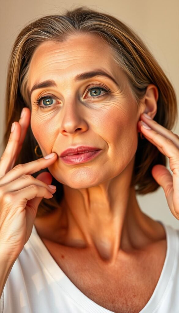 8 Face-Sculpting Moves That Fight Saggy Cheeks