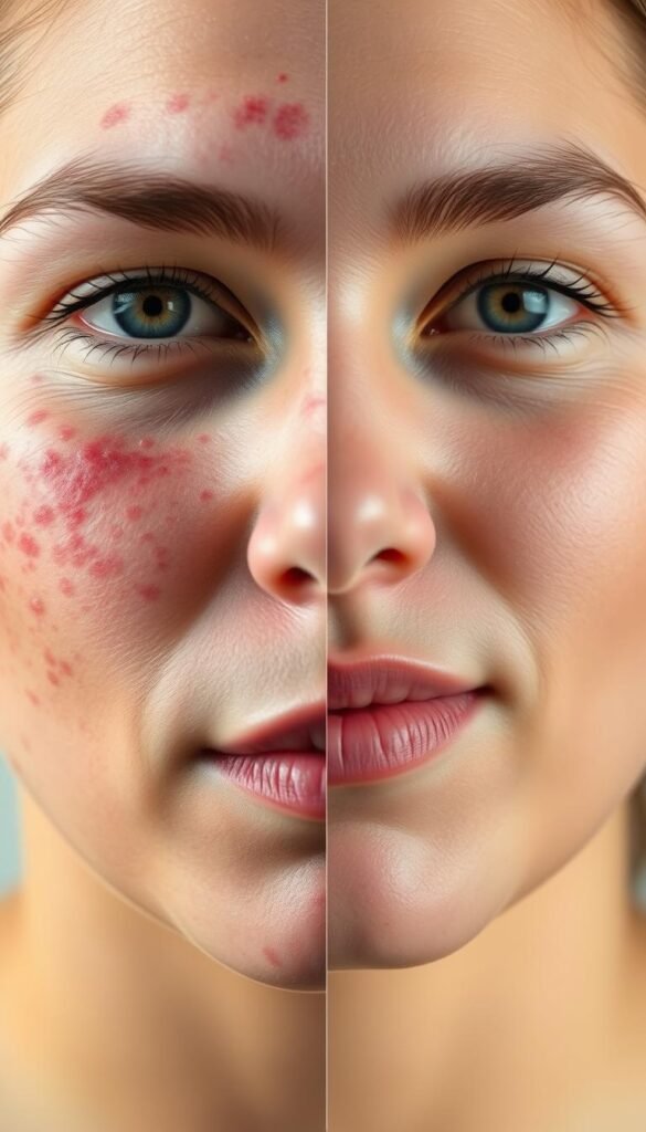 acne journey before and after