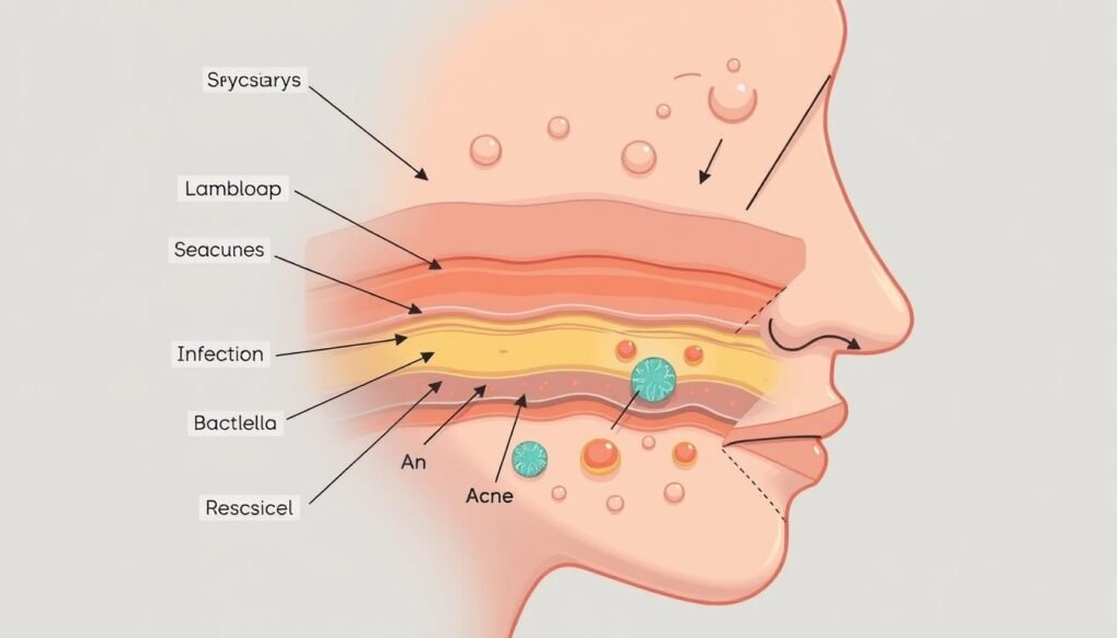 acne science diagram