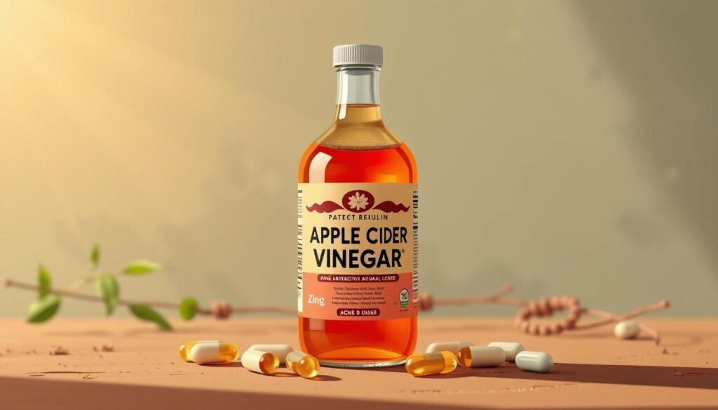 apple cider vinegar zinc acne remedy