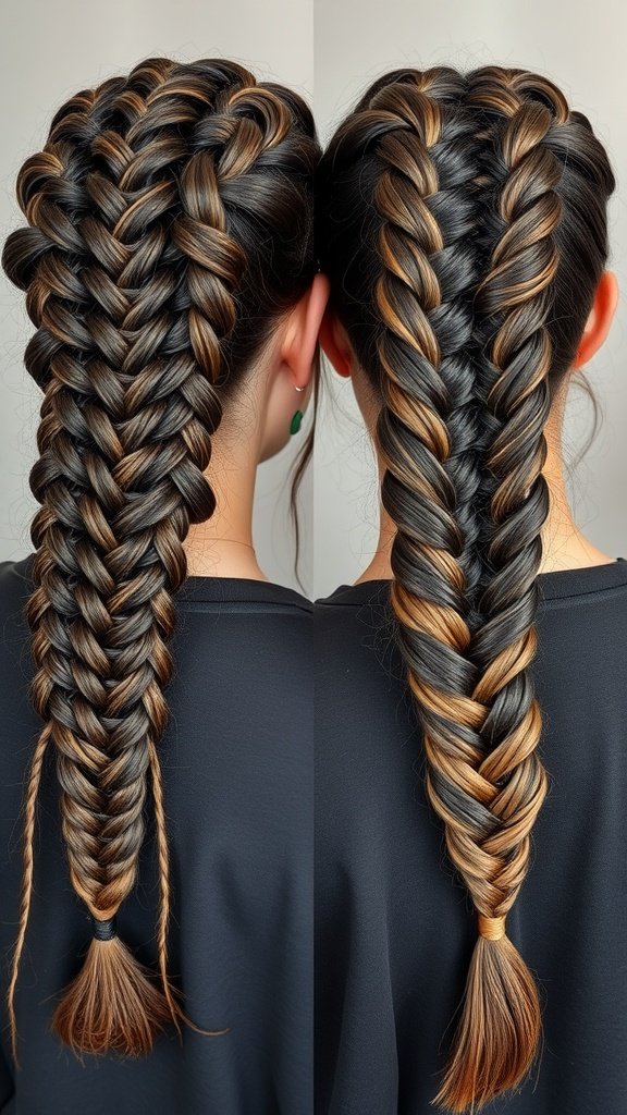 Large boho knotless braids showcasing a stylish and protective hairstyle.