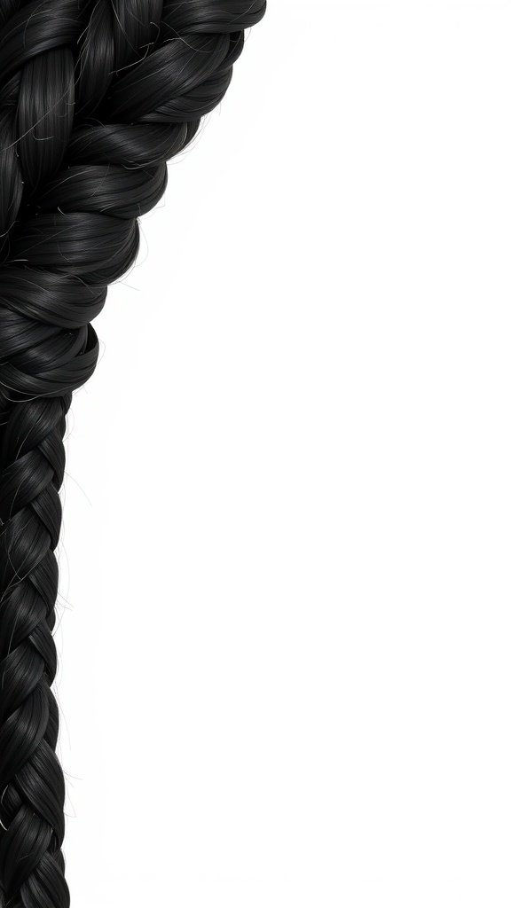 Black and gold knotless braids showcasing a beautiful contrast in color.