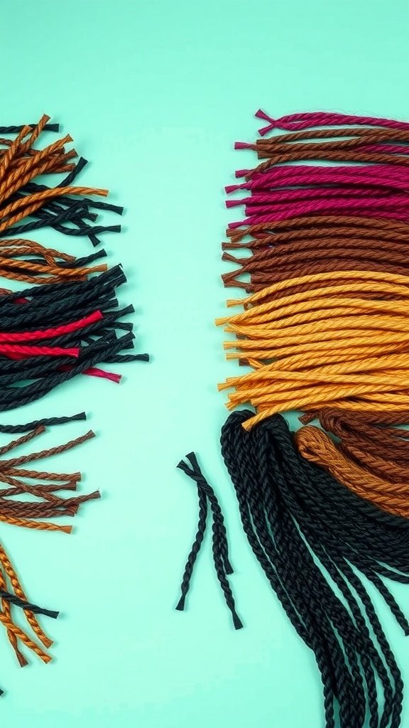 Colorful braiding hair for knotless box braids