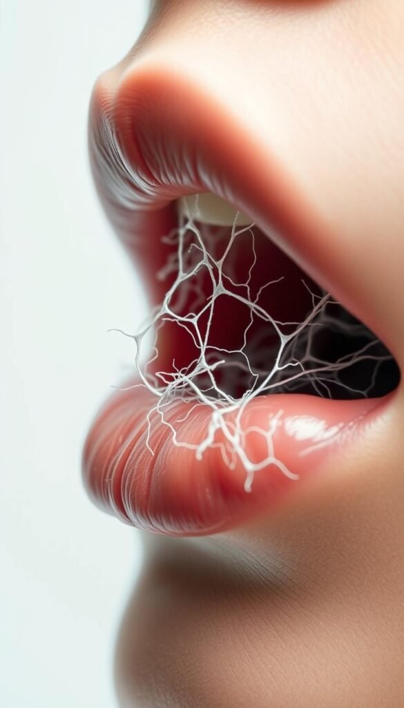 collagen structure around mouth