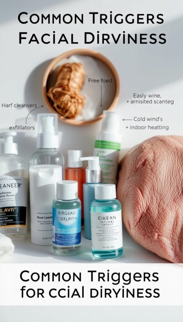 common triggers for facial dryness common triggers for facial dryness