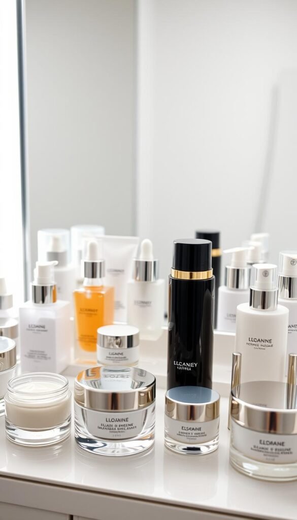 curating skincare products