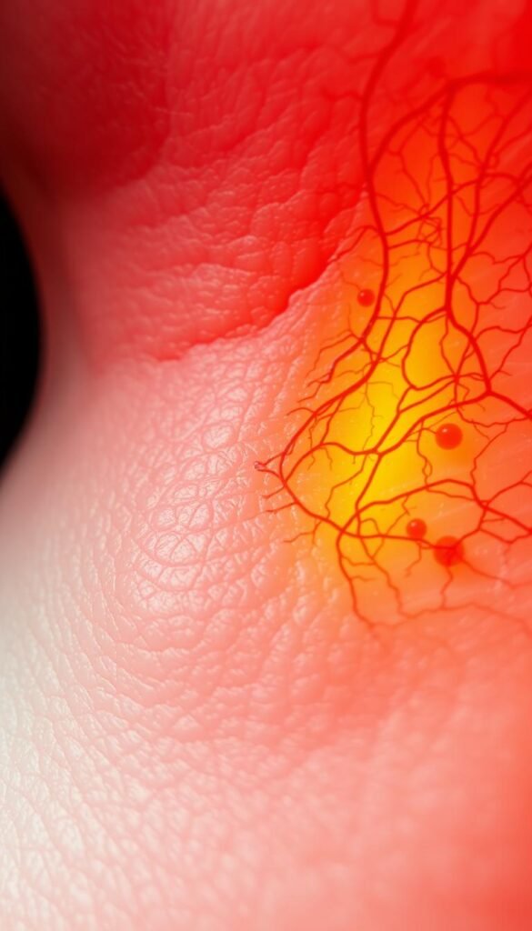 dermis heating process