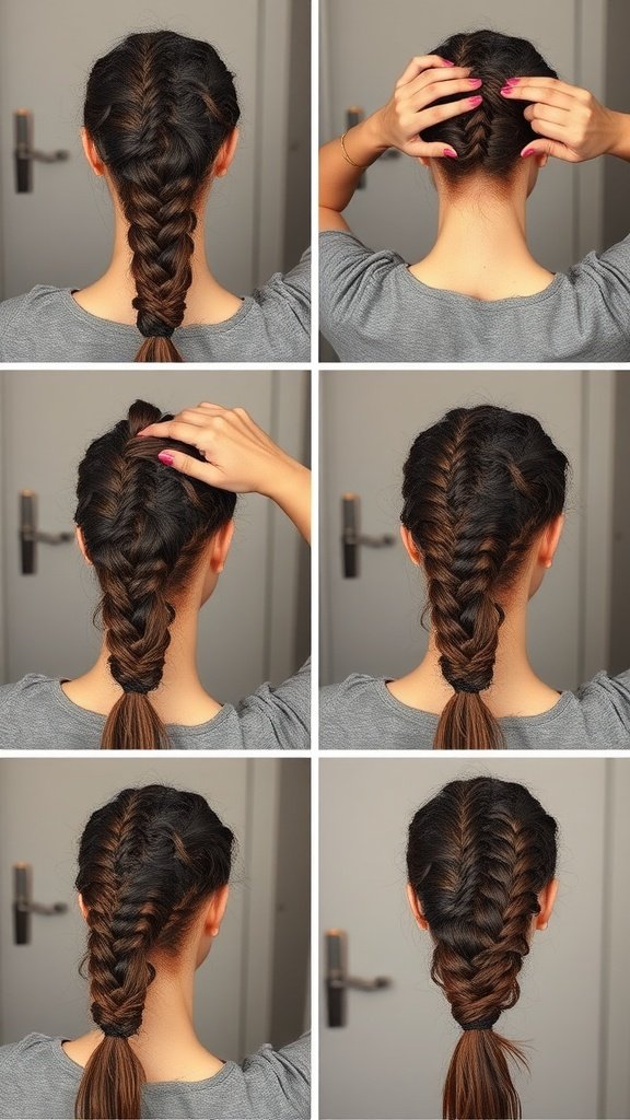 Step-by-step tutorial for creating knotless braids