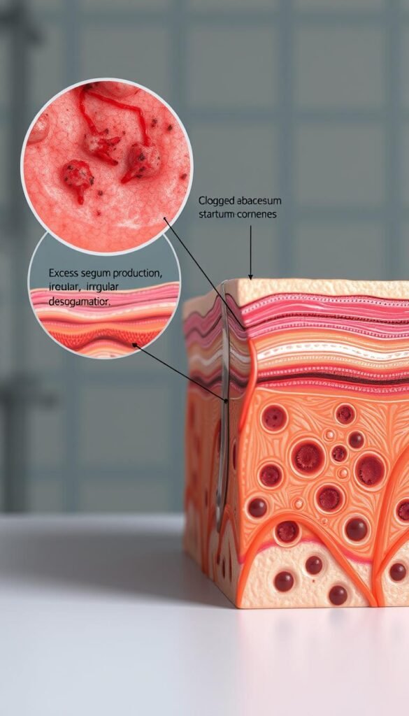 dry acne-prone skin mechanisms