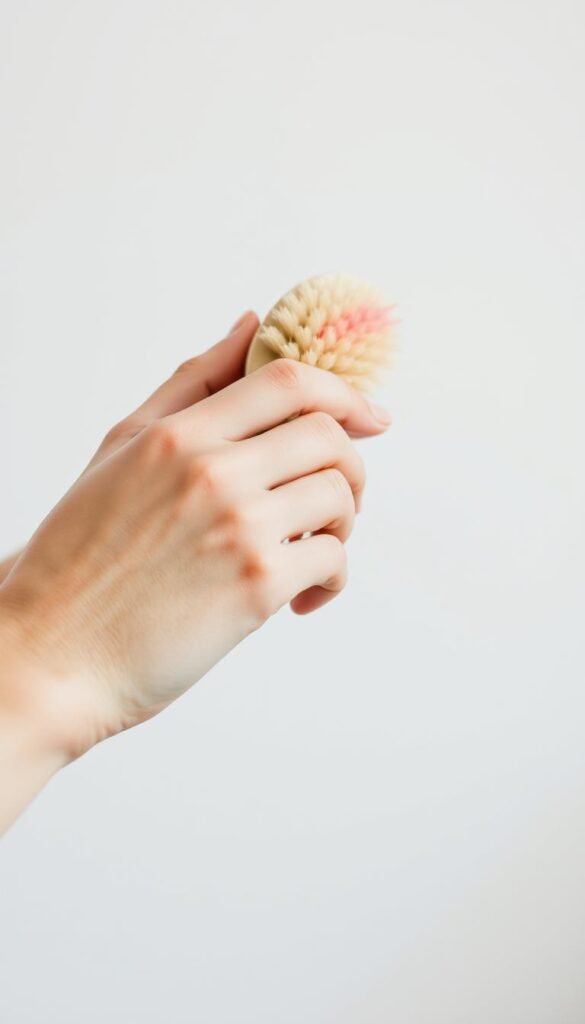 dry brushing skin