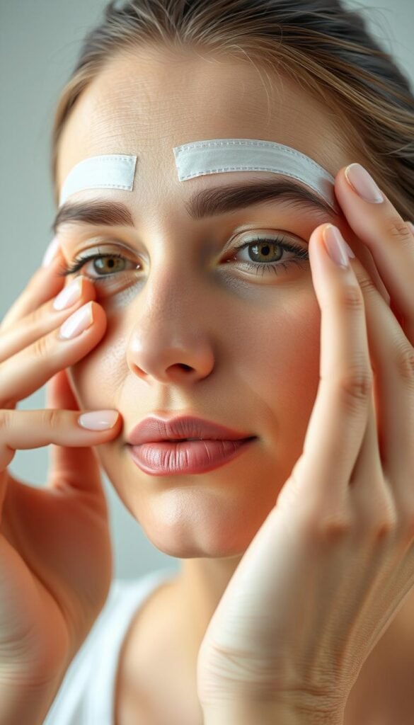 face taping technique