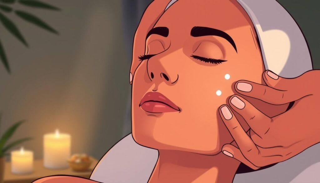 facial massage routine steps