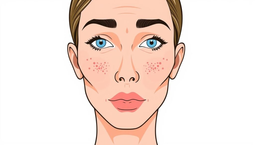 facial zones acne causes