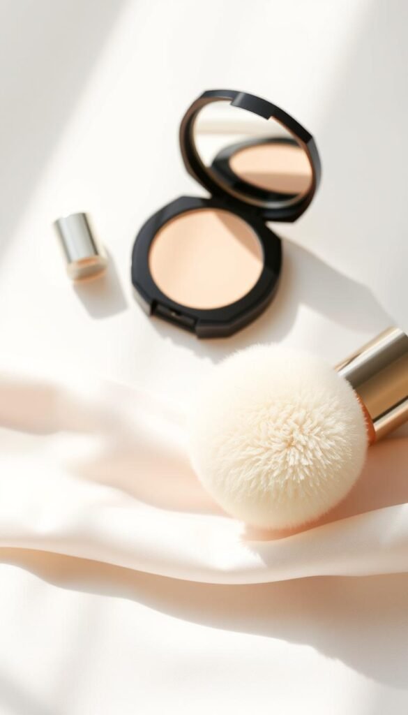 foundation and setting powder for flawless finish