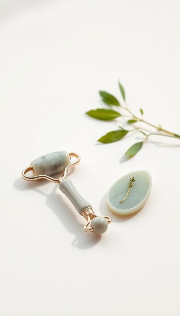 gua sha and jade roller tools