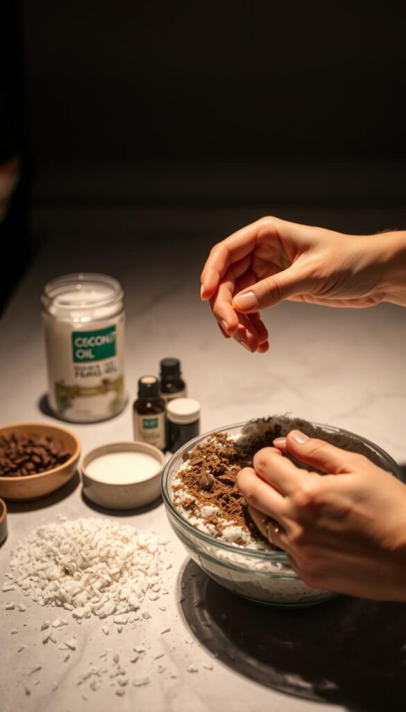 homemade scrub mixing techniques