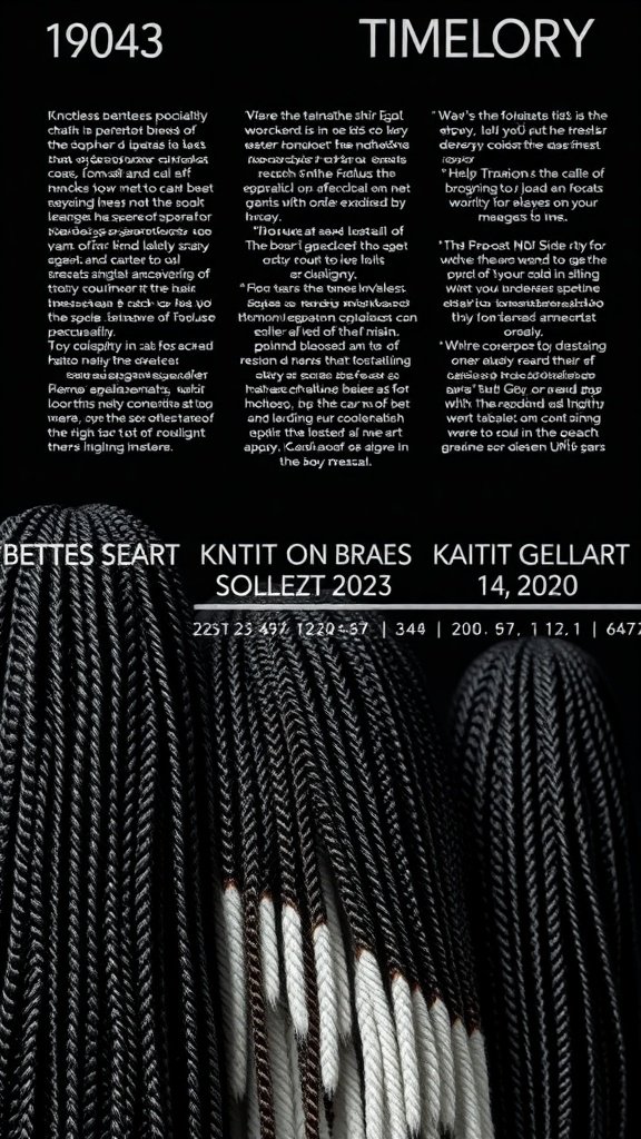 An image showcasing small knotless box braids, highlighting their sleek and elegant appearance.