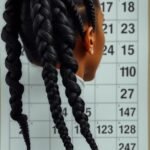 50 Stunning Knotless Box Braids Ideas for Effortless Style knotless_box_braids_maintenance_schedule