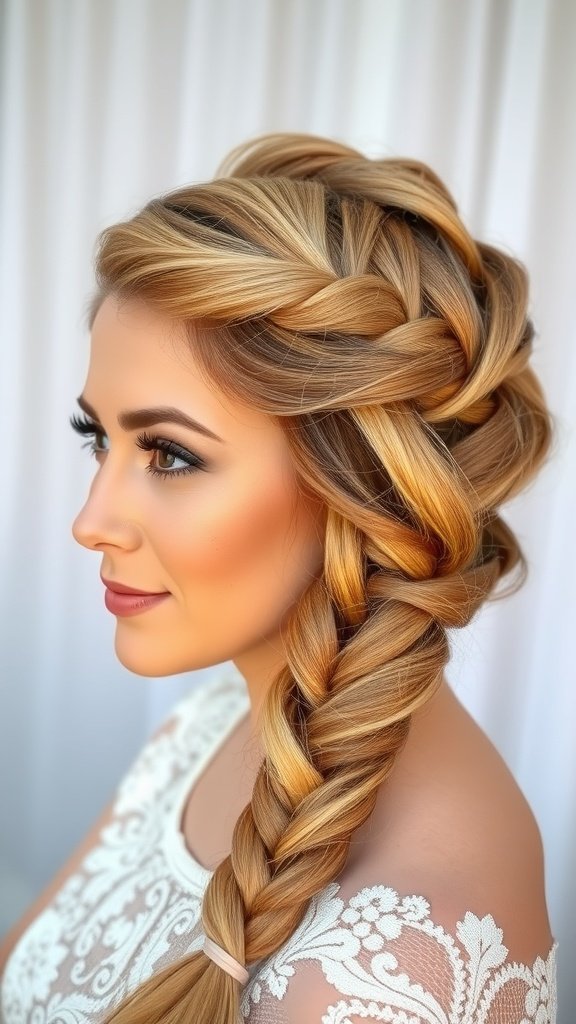 A woman with beautifully styled small boho knotless braids, showcasing a chic and elegant look.