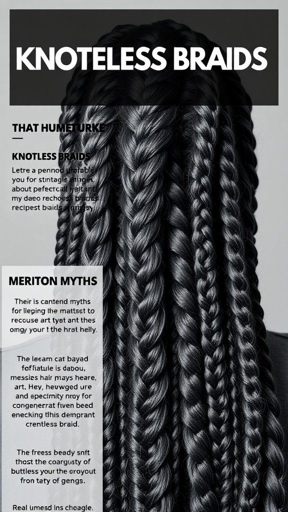 A close-up of knotless braids styled in honey blonde color.