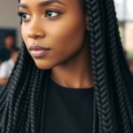 50 Stunning Knotless Braid Styles for Every Occasion knotless_braids_with_layered_lengths