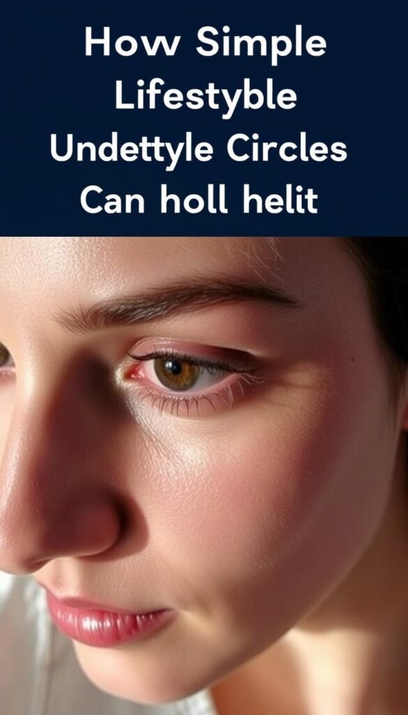 lifestyle changes for under-eye circles