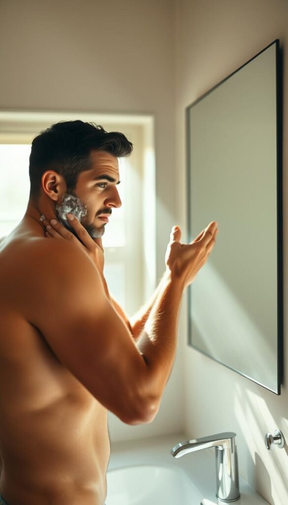 morning evening face washing routine