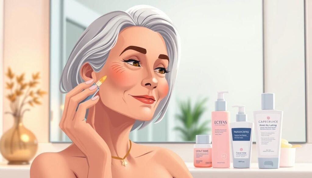 morning skincare routine for mature skin