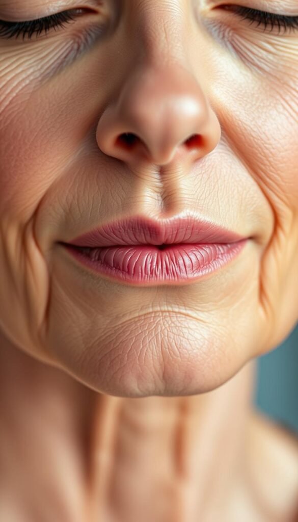 mouth wrinkles