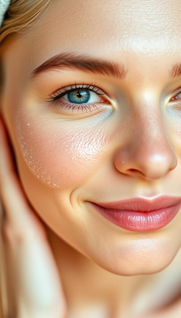 natural face scrub results