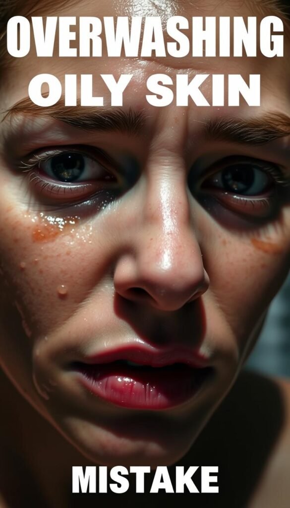 overwashing oily skin mistake