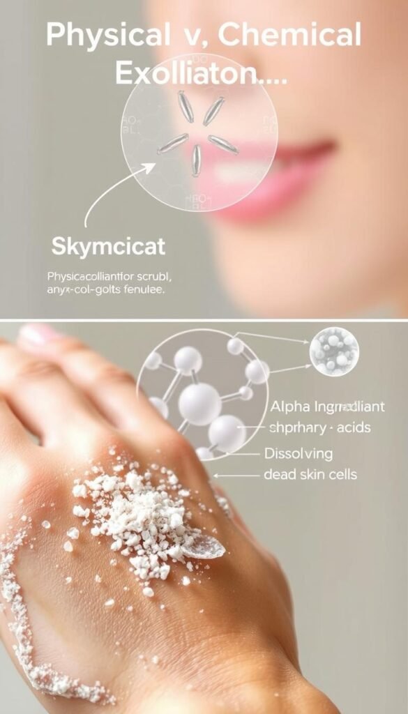 physical vs chemical exfoliation