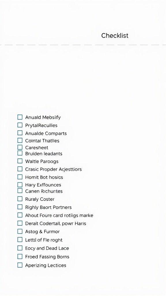 Checklist for preparing for a braiding appointment