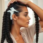 50 Gorgeous Blonde Knotless Braids for a Stunning Look preparing_your_hair_for_knotless_braids_15