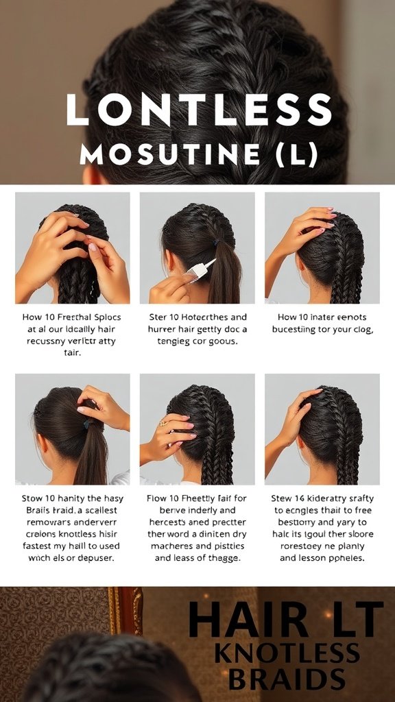 Step-by-step guide for removing knotless braids safely