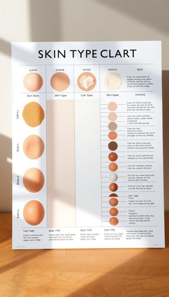 skin type chart skin type chart