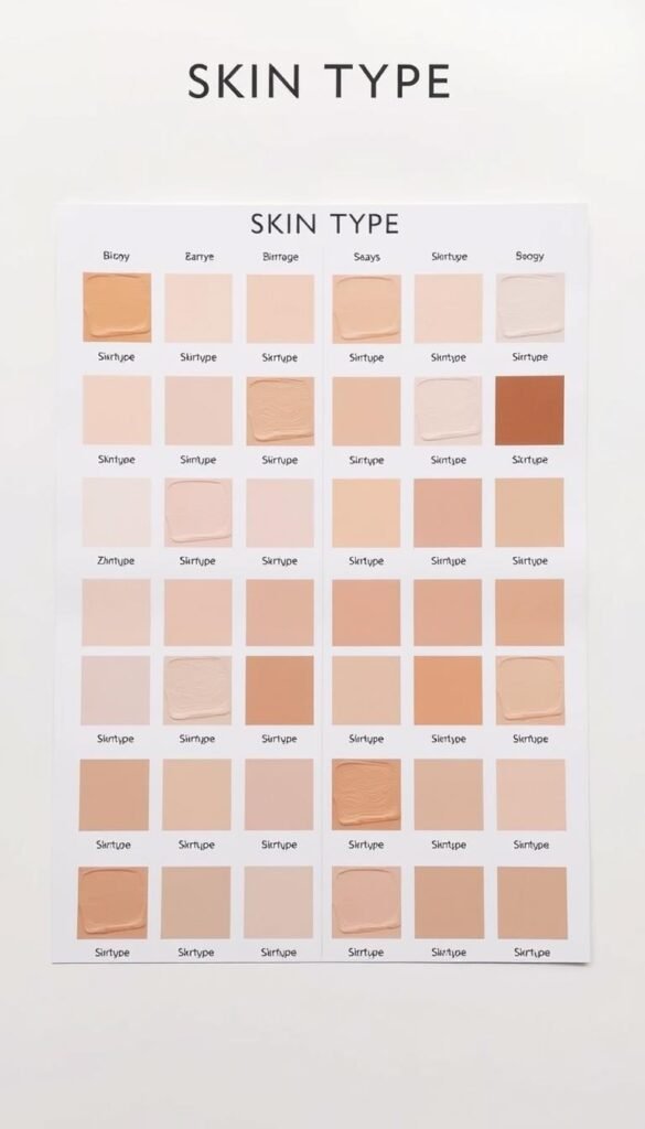 skin type identification chart
