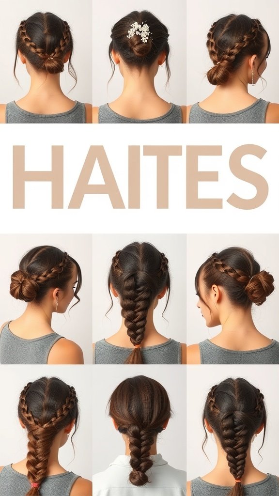 Various styling options for boho knotless braids bob