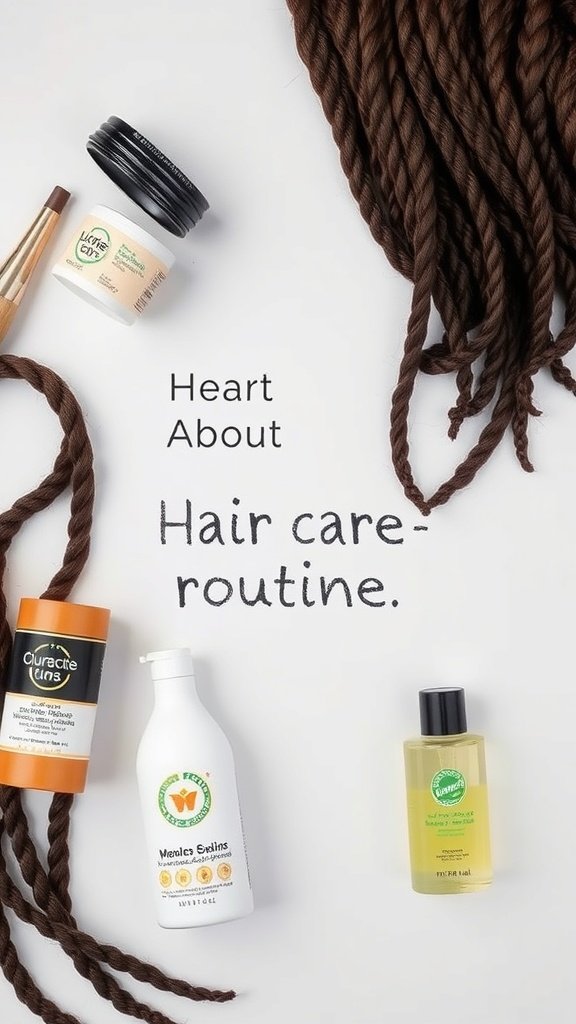 Hair care products for maintaining knotless braids
