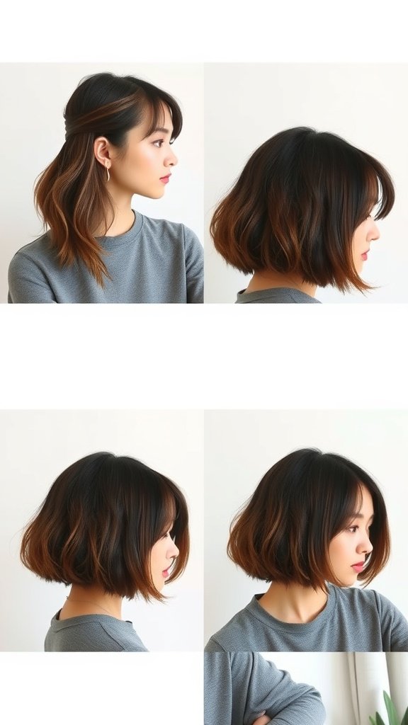 A stylish woman with a bob hairstyle showcasing the versatility of knotless bobs.