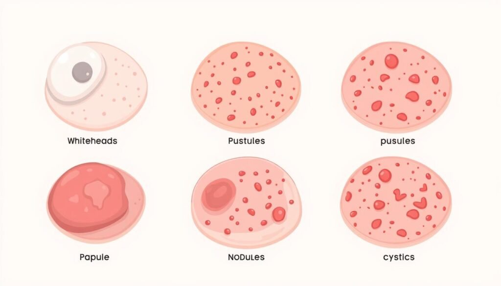 types of acne blemishes