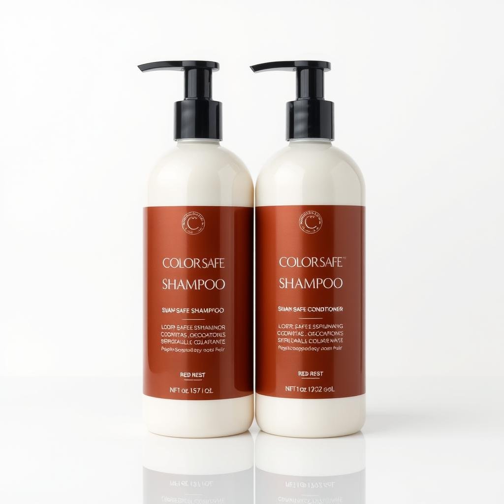 Color-safe shampoo and conditioner for cherry red hair Color-safe shampoo and conditioner for cherry red hair