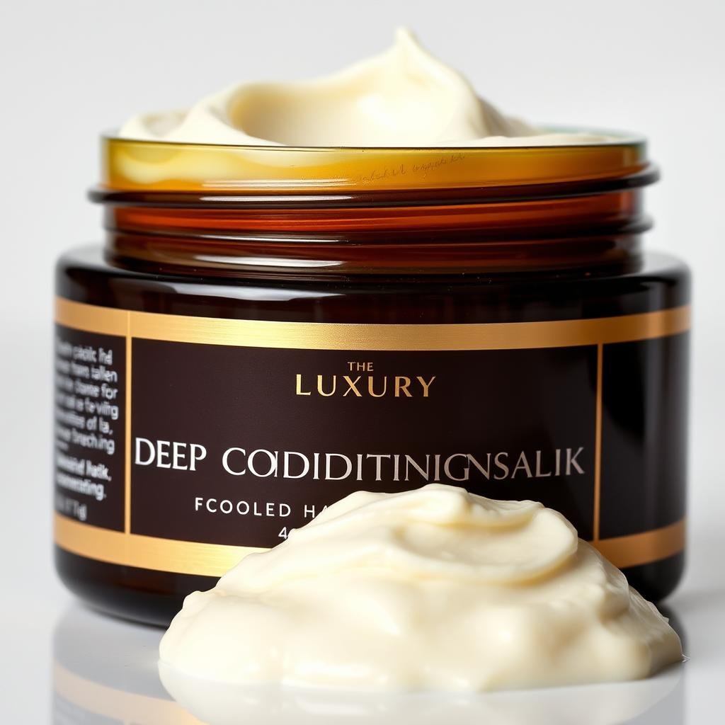 Deep conditioning mask for dimensional black hair
