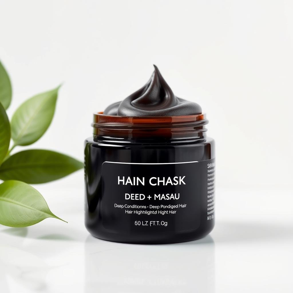 Deep conditioning mask for highlighted black hair