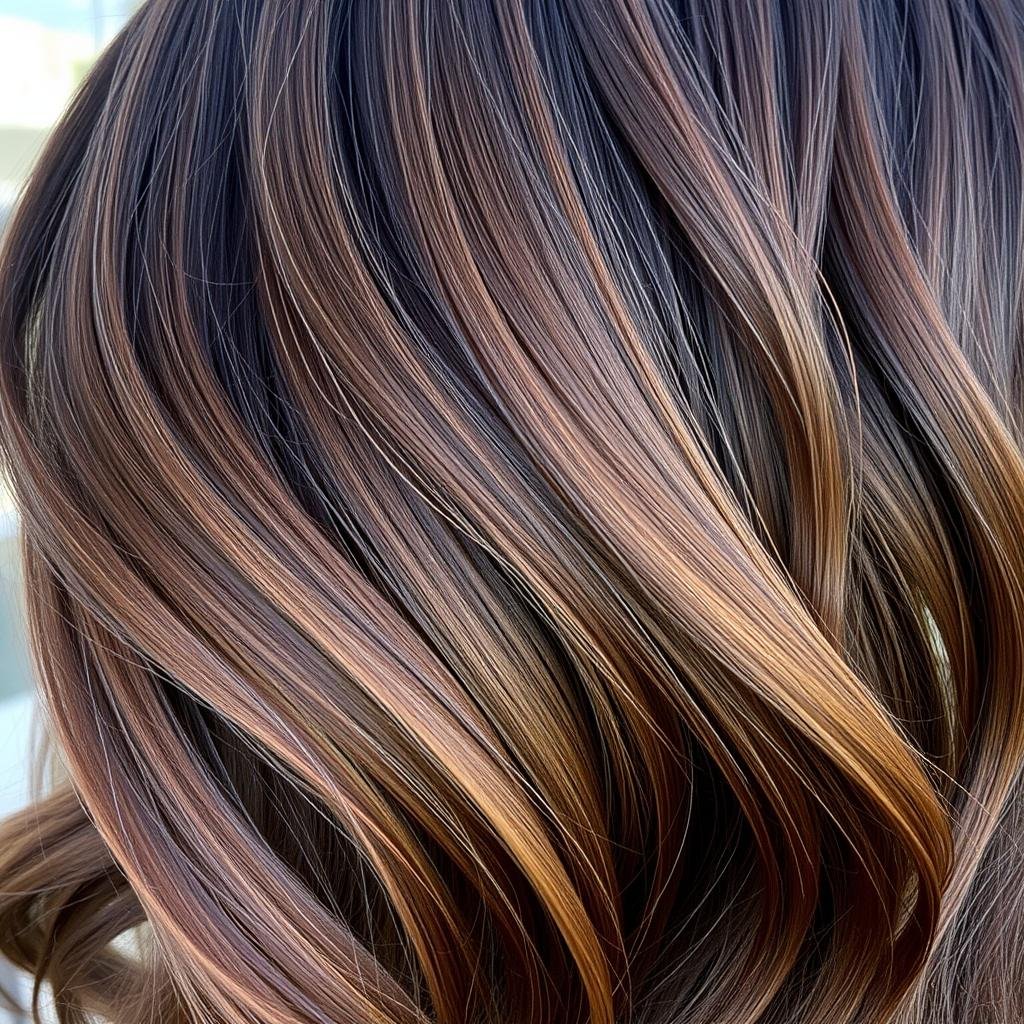 Dimensional dark brown hair with subtle caramel highlights Dimensional dark brown hair with subtle caramel highlights