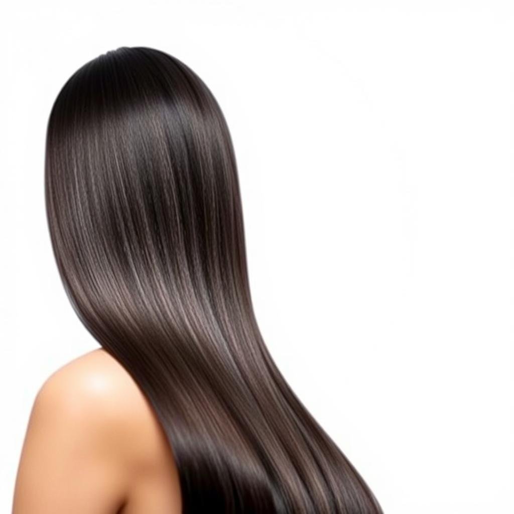 Hair gloss treatment for highlighted black hair