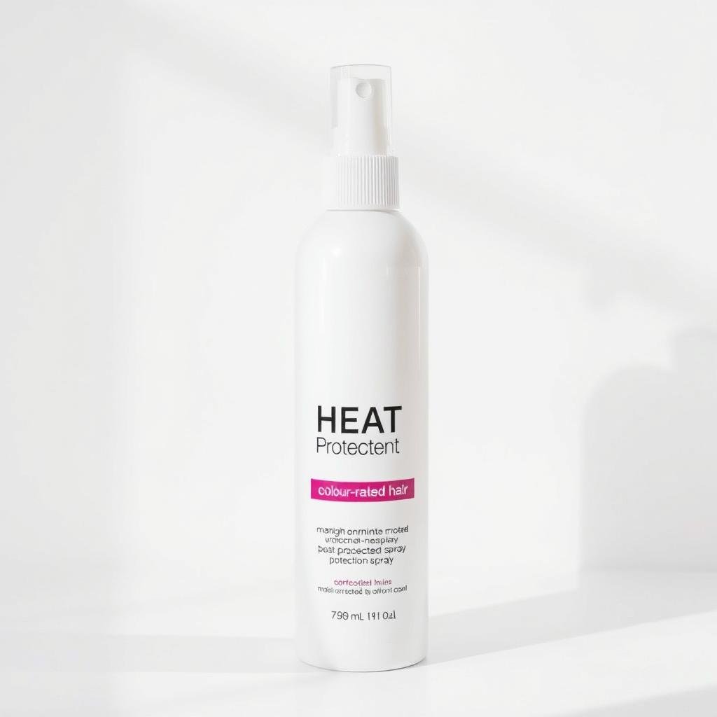 Heat protectant spray for highlighted hair